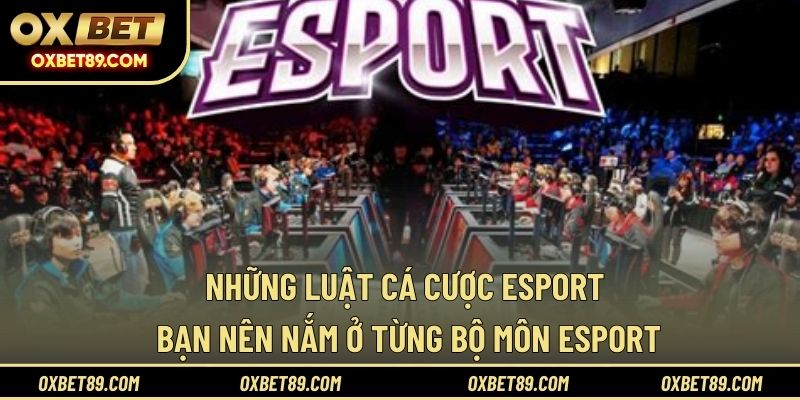 Những luật cá cược Esport bạn nên nắm ở từng bộ môn Esport